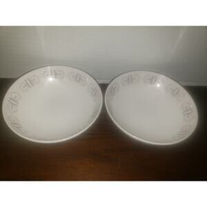 Franciscan Vintage Stone Ware Merry Go Round Dessert Fruit 5" Bowls Set of 2